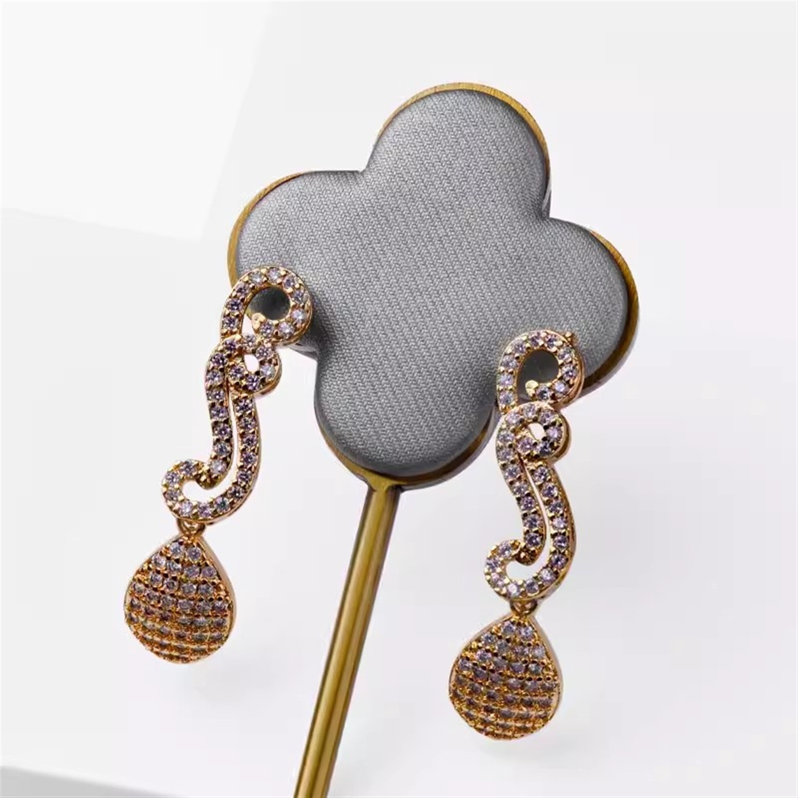 2Pcs Hanging Earring Holder for Selling - Earring Display Stand for Home Bedroom Hoop Earring Jewelry Organizer Storage Rack for Show