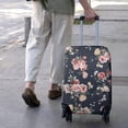 thumbnail image 3 of Pioneer Flower Floral Print Pattern Luggage Cover Fashion Suitcase Cover Baggage Covers Fit 25-28 Inch Luggage (Go Travel), 3 of 5