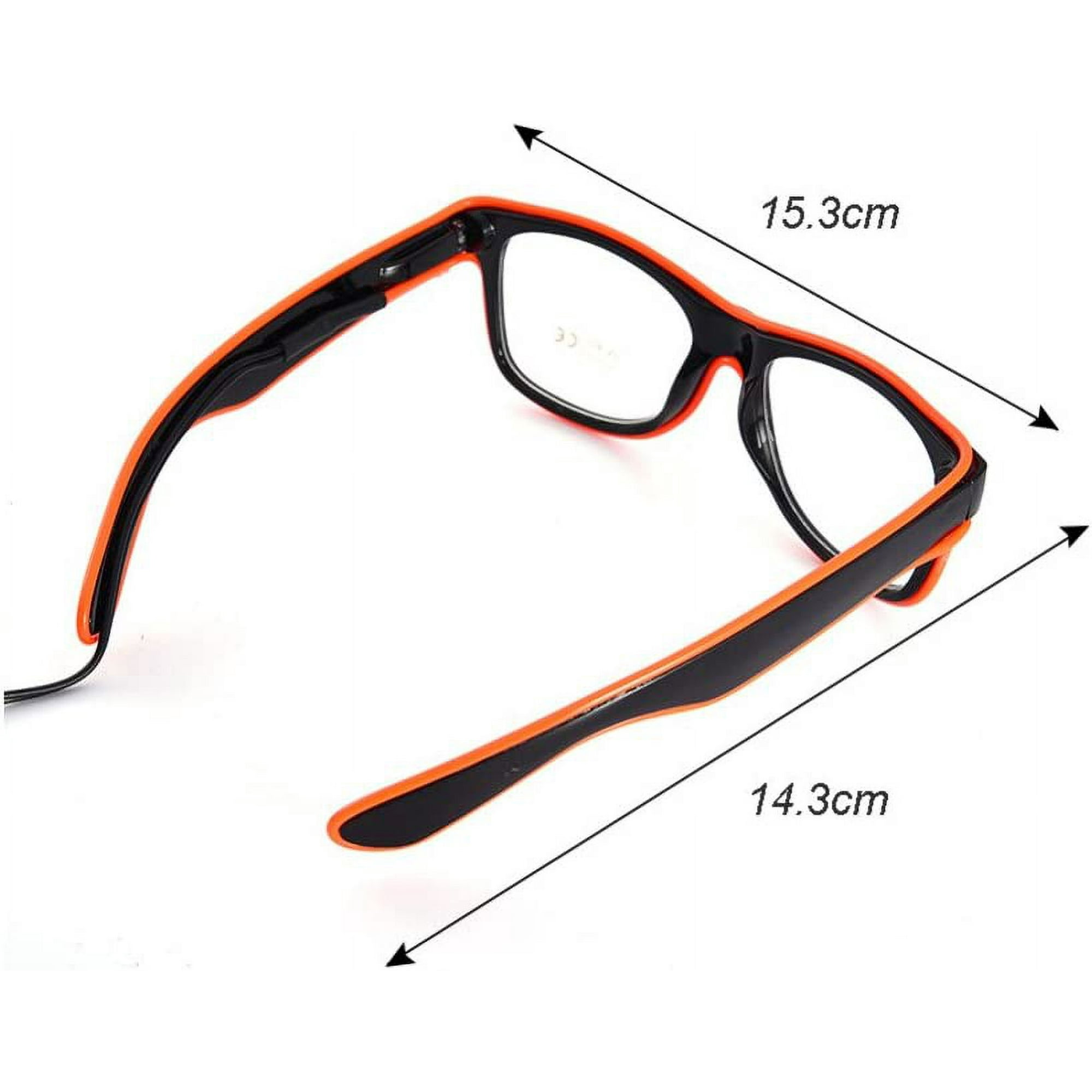 Party Glasses Blue Neon Glasses Battery Powered Sunglasses. For a bar dance Suitable for men women and children. It is the best partner for a