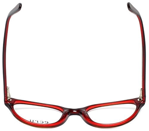 Ecru Designer Reading Glasses Daltrey in Red +3.25