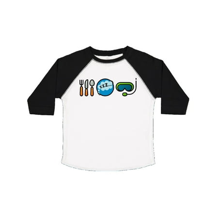 

Inktastic Diving Eat Sleep Scuba Mask Gift Toddler Boy or Toddler Girl T-Shirt