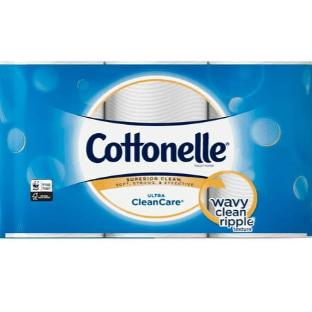 Cottonelle Ultra Cleancare Double Roll Toilet Paper, Strong Bath Tissue