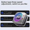 thumbnail image 3 of Plextone MX2 Cooler 30W Magnetic Semiconductor Radiator 3 Temperature Setting 9-Blade Silent Fan Blades, 3 of 5