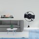 thumbnail image 2 of Escultura de pared estilo boho con flores de metal. Arte de pared decorativo. Reloj de pared con forma de pájaro. Reloj colgante de acrílico negro. Re, 2 of 8