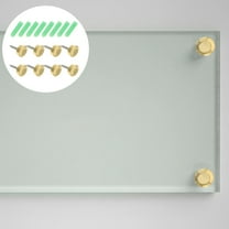 ULTNICE 8Set Golden Brass Mirror Screw Caps for Furniture Hardware 0.94x0.63x0.63in