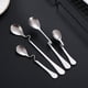 thumbnail image 5 of 4 cucharas colgantes para café, miel y mermelada, de acero inoxidable, con mango curvo, para postre y leche, para servir té, café y postres, 5 of 7