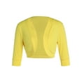 thumbnail image 2 of Women Shrug Open Front Bolero Cardigan Short Sleeve Cropped Sweater Jacket Plus Size, 2 of 6
