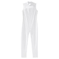 thumbnail image 3 of Alvivi Kids Girls Sleeveless Rhinestone Gymnastics Leotard Unitard Full Body Ice Skating Jumpsuit Bodysuit White 14, 3 of 5