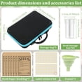 thumbnail image 2 of HLONK Garden Seed Storage Organizer Box - 60 Slots Seeds Organizer with Foam Insert Plastic Storage Containers Label Stickers Seed Envelopes Plant Tags Funnel  Vegetable Seed Storage Case, 2 of 10