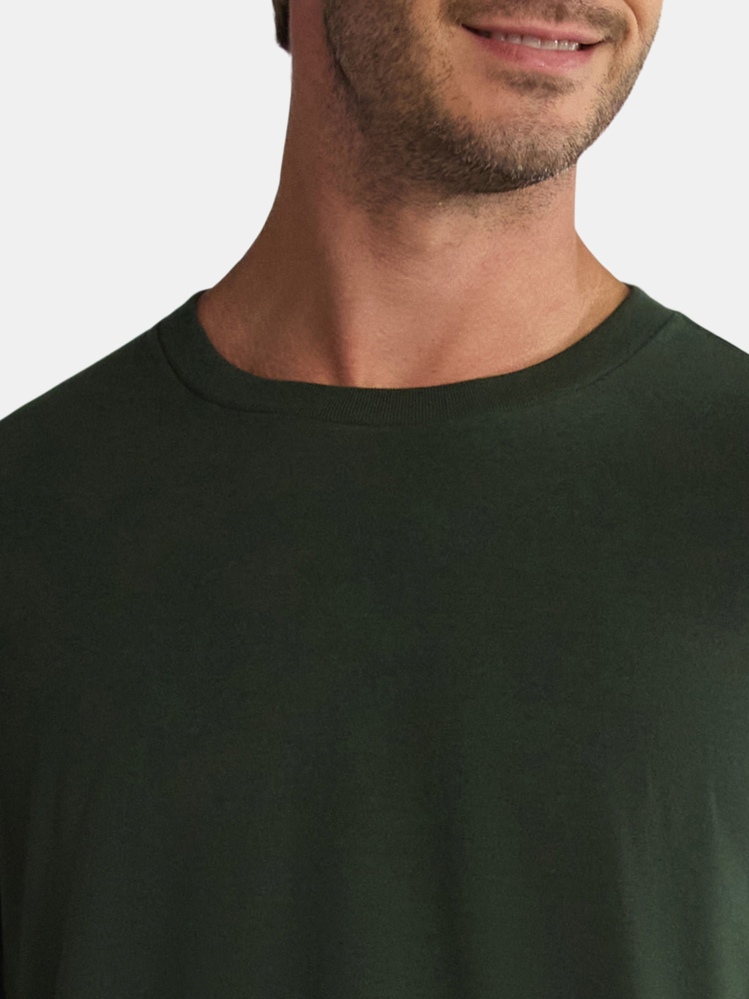 George Men's & Big Men's Classic Fit 3-Pack Crewneck Tee with Short Sleeves, Sizes XS-3XL