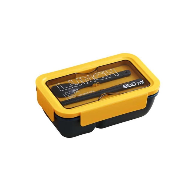 Injueey Fiambrera de doble rejilla, contenedor de almacenamiento de alimentos con vajilla, cajas de horno microondas para viajes al aire libre, oficina, Cocina y Comedor Azul oscuro Injueey HA073244-01