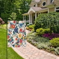 thumbnail image 2 of Yayeee Garden Flag 12"x18" Double Sided Outdoor Yard Lawn Holiday Decorations, Red Japanese Floral Pattern, 2 of 6