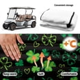 thumbnail image 6 of XYZCANDO Shamrock Clover Golf Cart Seat Cover With 4 Front Pockets - Non-Slip Washable Universal Accessory for Golfers, 6 of 8