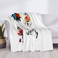 thumbnail image 6 of Lsque Sml Jeffy Print Flannel Throw Blanket, Ultra-soft Blanket for Bed, Couch, Car, Hypoallergenic Anti-pilling blanket-80"x60", 6 of 8