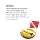 thumbnail image 4 of Eigraketly Marcadores de superficie resistentes con bandera de buceo, boya, buceo, pesca submarina, esnórquel, equipo de señal de seguridad en el mar, Deportes acuáticos Amarillo Eigraketly OD024449-01, 4 of 6
