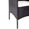 thumbnail image 5 of vidaXL 4 Piece Garden Lounge Set with Cushions Poly Rattan Black, 5 of 5