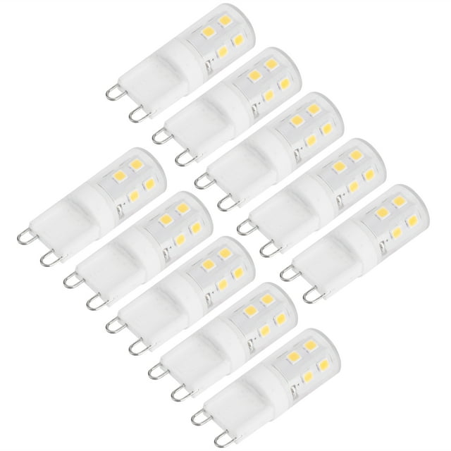 Bombilla LED, 10 bombillas de cerámica G9 de 2 W, fabricadas con cuidado.