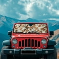 thumbnail image 3 of Uorisanigo Windshield Sun Shade for 2007-2018 Jeep Wrangler JK JKU & 1997-2006 Jeep Wrangler TJ LJ, Dead Branch Design Car Windshield Sunshade Front Window Sun Visor, 3 of 7