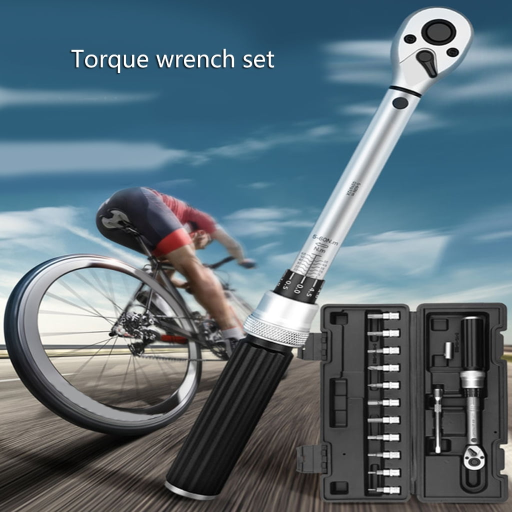 Zeiwohndc Bike Torque Wrench Set 1/4inch Torque Wrench 2.5-30Nm for Mountain Bike