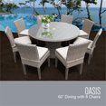 thumbnail image 1 of Monterey Table à Manger de Patio Extérieur 60 Pouces avec 8 Chaises Sans Accoudoirs, 1 of 2