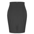 thumbnail image 4 of CaComMARK PI Women's Pencil Skirt Work Leisure Business Skirt Elastic Waist Stretch Bodycon Midi Basic Knee Length Pencil Skirt Gray XXL(XXL), 4 of 6