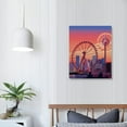 thumbnail image 3 of COMIO Las Vegas Vintage Travel Posters Ferris Wheel for Bedroom Wall Decor Canvas Wall Art, 3 of 4