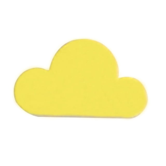 Soporte de almacenamiento de ganchos magnéticos, soporte de almacenamiento creativo para el hogar, imanes magnéticos en forma de nube blanca, Almacenamiento y organización del hogar Amarillo sweethay JJ6491-02