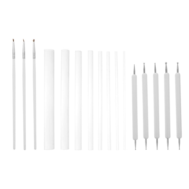 GOOHOCHY 1 juego de herramientas prácticas para puntear mandalas, varillas de acrílico transparente para puntear, bolígrafo para pintar