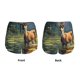 thumbnail image 3 of Balery Peaceful Deer Lily Pond Pantalones cortos deportivos para mujer con forro y dos bolsillos, elásticos, para entrenamiento, gimnasio, yoga-Small, 3 of 7