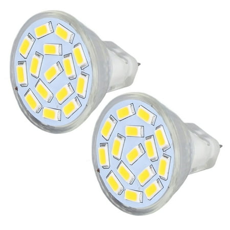 M Buder MR11 LED Light Bulb 3W (20W Halogen Equivalent) 12V AC Ceramic Base Daylight White 6000K, 2 Pack for Track Lighting, Spotlights, and Landscape Lighting