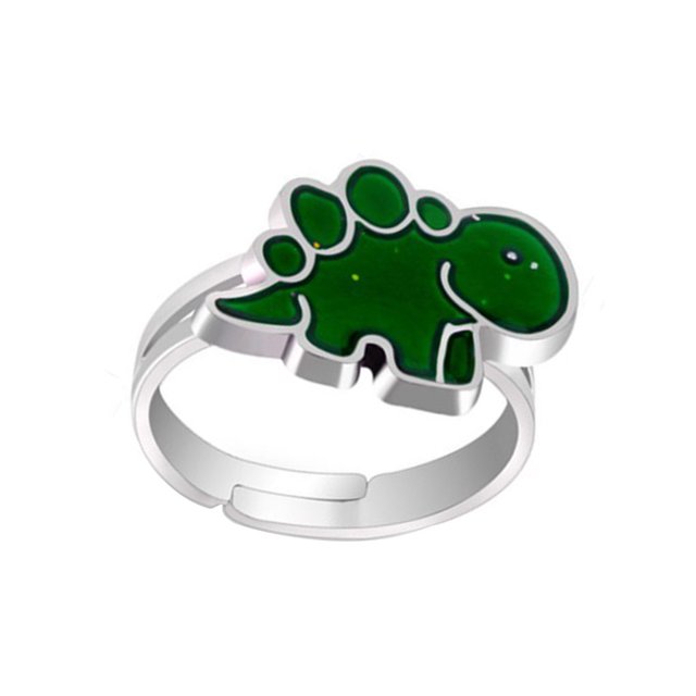 Minnieouse Anillo de humor Color cambiable Temperatura ajustable Emoción Sensación Termocrómico Traje Props Múltiples formas dinosaurio Type3 NO3 Minnieouse AP008786-03