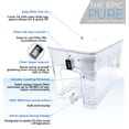 thumbnail image 2 of Dispensador de filtro de agua de encimera Epic Pure para agua potable. Filtro de 36 tazas de 150 galones. Sin BPA Elimina fluoruro, cloro y plomo Purificador de agua Dispensador de jarra de agua grand, 2 of 5