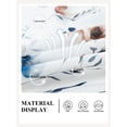 thumbnail image 4 of TEMOFON Womens Blouses Summer Casual Tops Dressy T Shirts Pleated Scoop Neck 3/4 Sleeve Office Work Chiffon Floral Shirts, 4 of 8