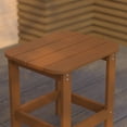 thumbnail image 4 of Merrick Lane Table d'Appoint Adirondack Tout Temps Intérieure/extérieure en Poly Résine en Teck, 4 of 12