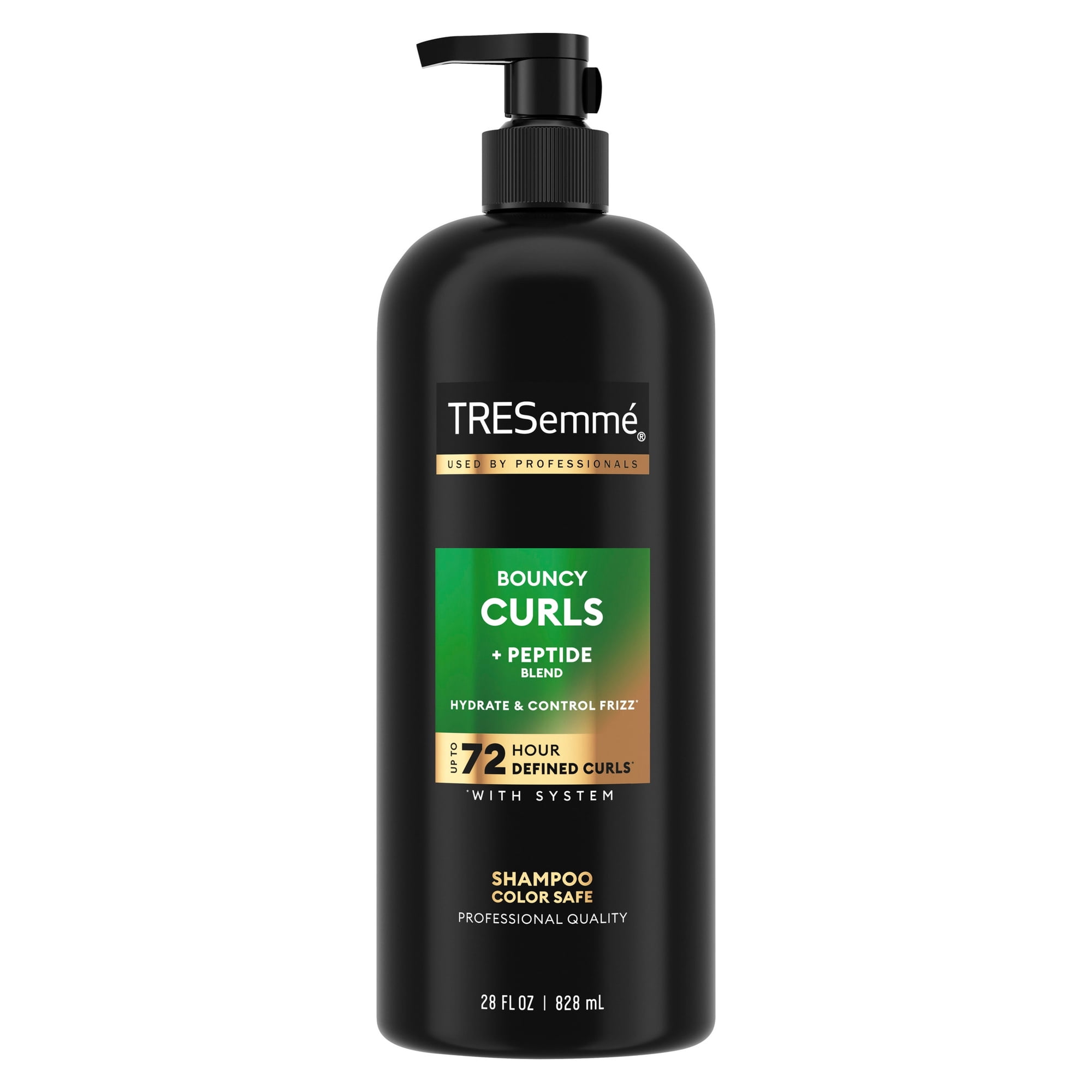TRESemmé Color Safe Shampoo to Hydrate & Control Frizz, Bouncy Curls + Peptide Blend for Up to 72Hour Defined Curls, 28 Fl oz