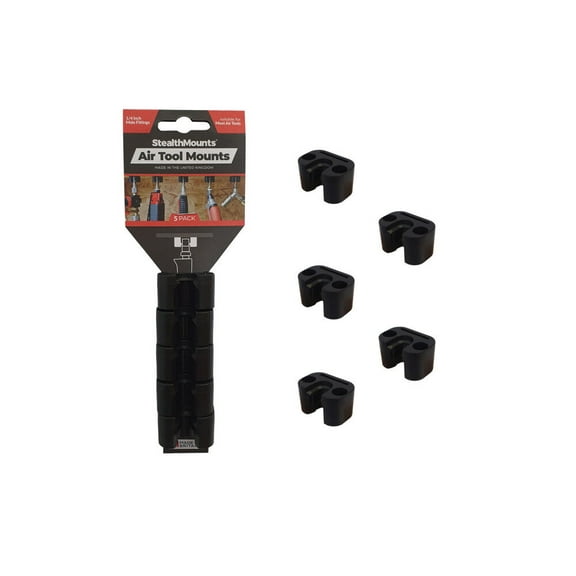 Stealthmounts Air Tool Mounts 5Pk Black