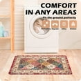 thumbnail image 4 of Boho Non Slip Waterproof Kitchen Rugs and Mats Set of 2 Farmhouse Vintage Kitchen Floor Mats Cushioned Anti Fatigue Ergonomic Comfort Standing Kitchen Runner Rugs 17.3''''x28''''+17.3''''x47'''', 4 of 5