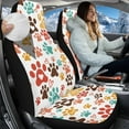 thumbnail image 3 of Uorisanigo Car Seat Covers Set of 2, Auto Accessories Decor, Universal Soft Blanket Cloth Cute Dog Paw Seat Cover Front Set Fit for Most Automotive Truck SUV, 3 of 7
