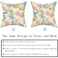 thumbnail image 5 of Spring Yellow Blue Pink Floral Pillow Covers 16x16 Set of 2 Cute Watercolor Colorful Flower Leaf Print Decorative Throw Pillows Rustic Farmhouse Cushion Case Decor for Couch Sofa Bed, 5 of 6