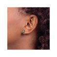 thumbnail image 3 of Boucles d'oreilles de goujon noire cultivées en or blanc, 3 of 5