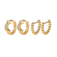 thumbnail image 4 of 6 Aretes Mujer Arracadas Moda Color Dorado, 4 of 4