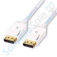 thumbnail image 2 of SatelliteSale DisplayPort DP Cable Mâle à Mâle Fil Universel PVC Cordon Blanc 3 Pieds, 2 of 5