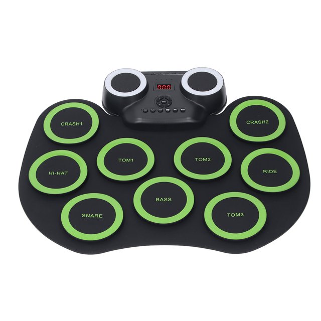 Midi Practice Drum Pad, Juguetes de Instrumentos de Batería Eléctrica en Rollo