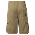 thumbnail image 2 of Ma Croix Men's Casual Loose Fit Fleece Cargo Sweat Shorts with Elastic Deawstring, 2 of 5