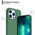 thumbnail image 4 of Silicone Case for iPhone 13 Pro - Shock-Absorbent- Liquid silicone case Compatible with iPhone 13 Pro (6.1 inch) Green Color, 4 of 7