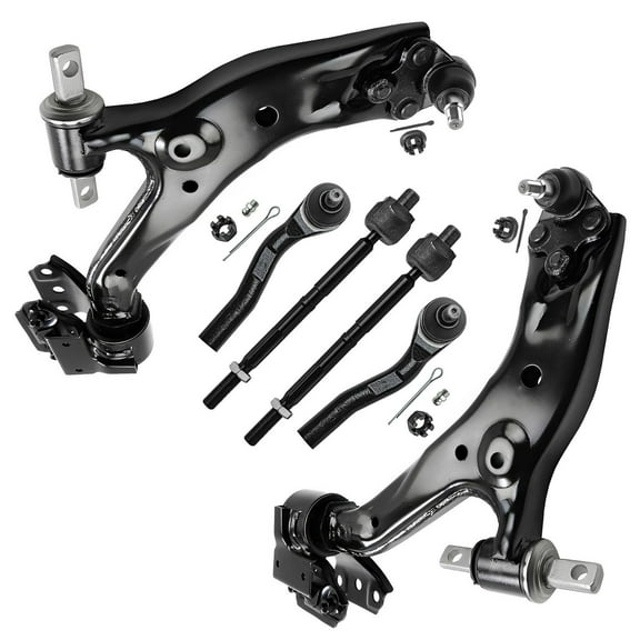 Detroit Axle - Front Lower Control Arms w/Ball Joints   Inner & Outer Tie Rods Replacement for 2015-2016 Honda CR-V - 6pc Set