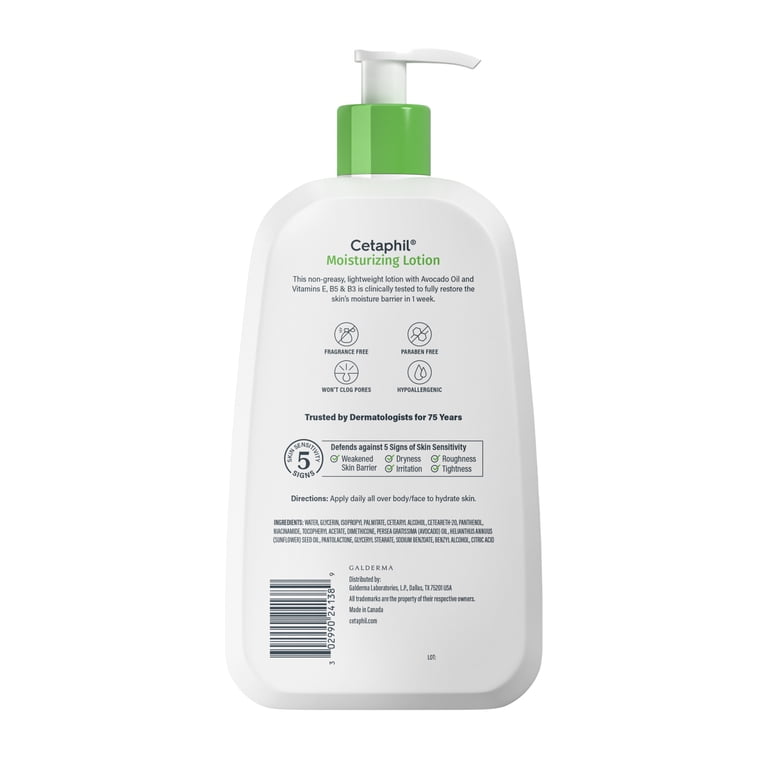 Cetaphil Moisturizing Lotion for Normal to Dry Skin, Hydrating