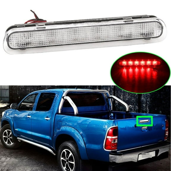 Fule Clear Rear Tailgate Third Brake Light for Toyota Hilux Pickup VIGO KUN25 05-14