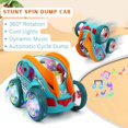 thumbnail image 3 of Piegricdiat Speedlite Coche Dinámico con Engranajes y Luces LED Coche de Juguete Luminoso Transparente para niños Coches de Juguete Bump And Go con Engranajes móviles de Colores Adecuado para niños de, 3 of 5