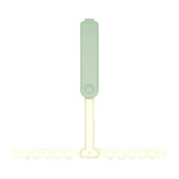 Étendoir Pliant Portable Vert pour Vêtements Usage Intérieur Extérieur Voyage Hôtel Climatiseur Plastique